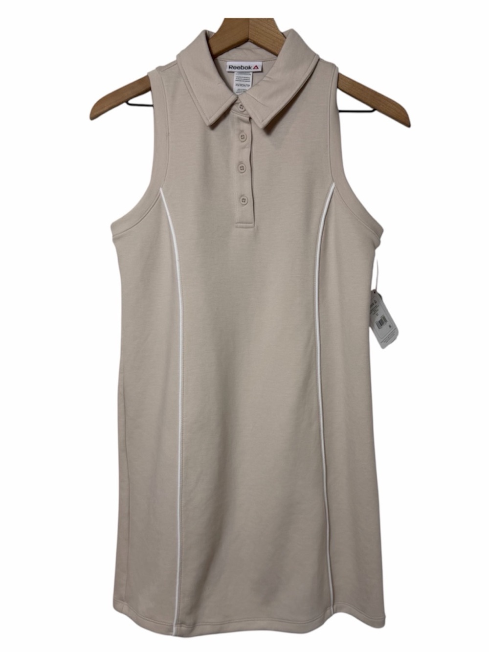 Reebok Team Player Polo Dress Pumice Stone Women's XS NWT